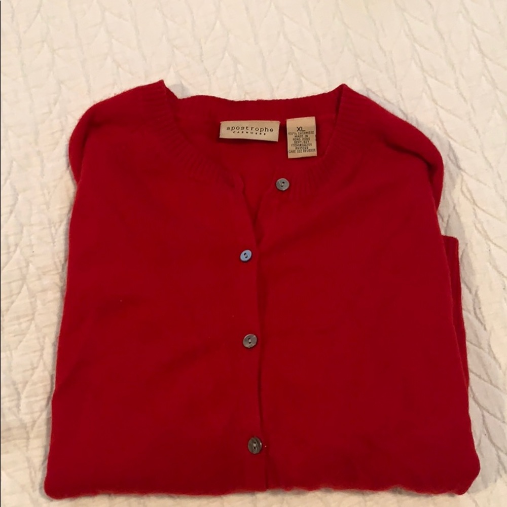 Apostrophe cashmere cardigan